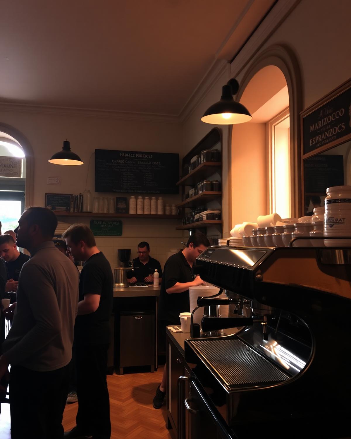 Espresso crawl in Naples